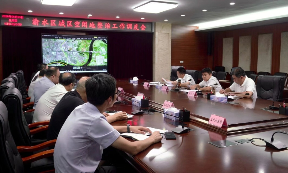渝水區城區空閑地整治工作調度會召開
